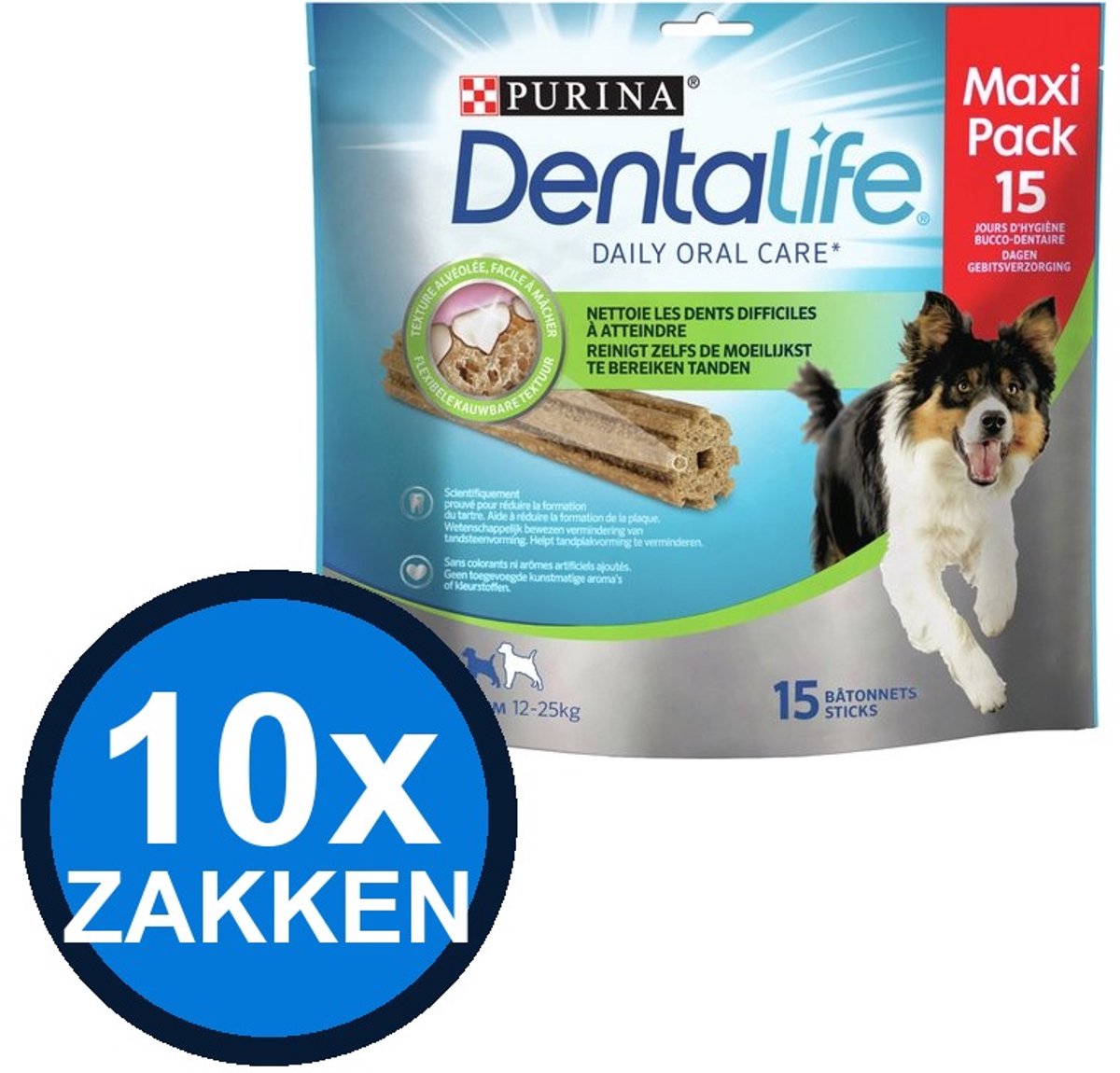 10x Dentalife - Medium Loyalty Pack Hondensnack - Hondenvoer Snacks - 345 g