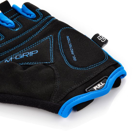 Meteor Gel GX30 Fiets­handschoenen Kort XL Blauw-Zwart-Grijs van Meteor — afbeelding 2