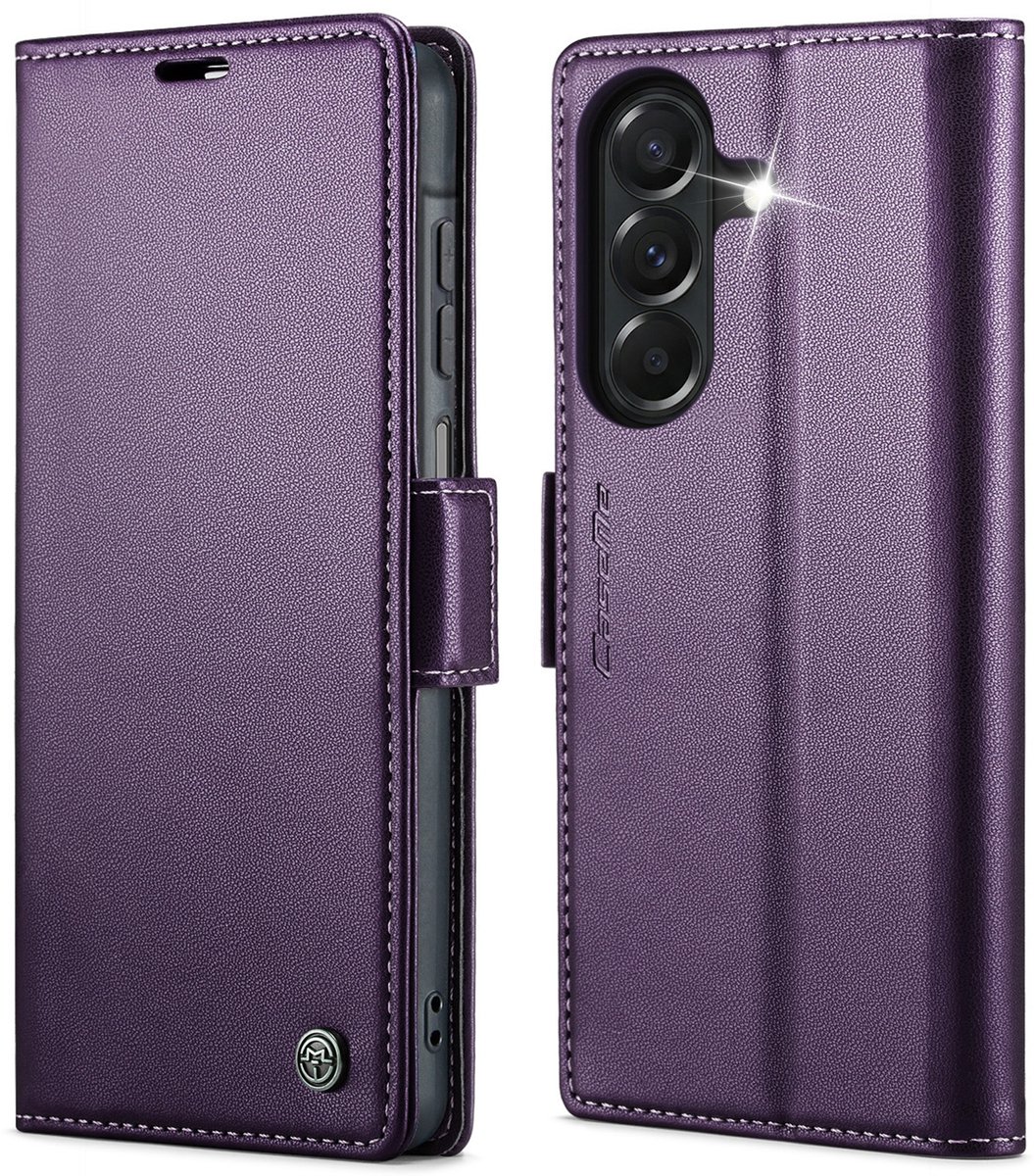 CaseMe Hoesje - Geschikt voor Samsung Galaxy A27 Hoesje - CaseMe 023 Wallet Book Case - Paars