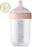 Biberon Difrax Mammafeel 250ml avec échelle et médaille 'Baby Innovation Award 2026'.