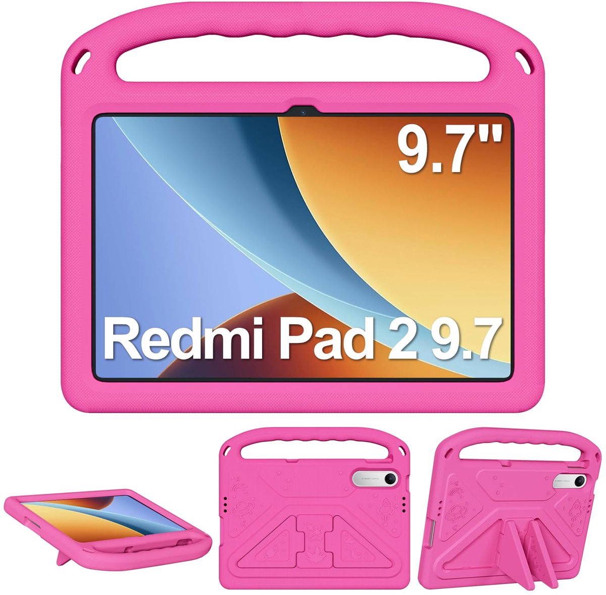 Hoes kinderen voor XIAOMI Redmi Pad 2 9,7 inch - stevig en kleurrijk - optimale bescherming - perfect voor kinderen - ShopVlot