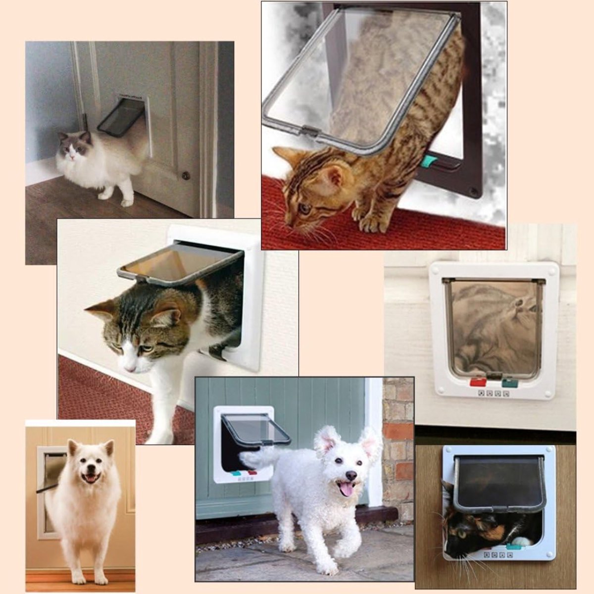 Groupe SEB Allvia Kattenluik Met Magneet - Bruin thumbnail 3