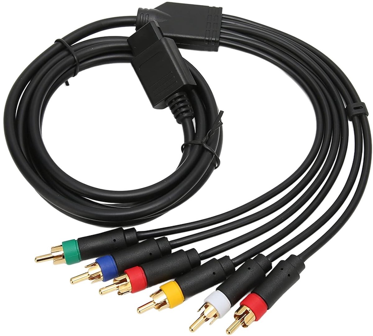 RGB AV-kabel voor N64 en SFC met 4 BNC-connectoren - Ideaal voor gameconsole accessoires en videokwaliteit verbeteren