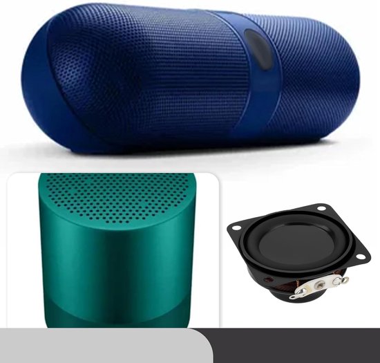 Mini audio speakers 40mm - vierkant - interne magnetische speaker - ideaal voor walkie-talkies en bluetooth audio - ShopVlot van MINI — afbeelding 2