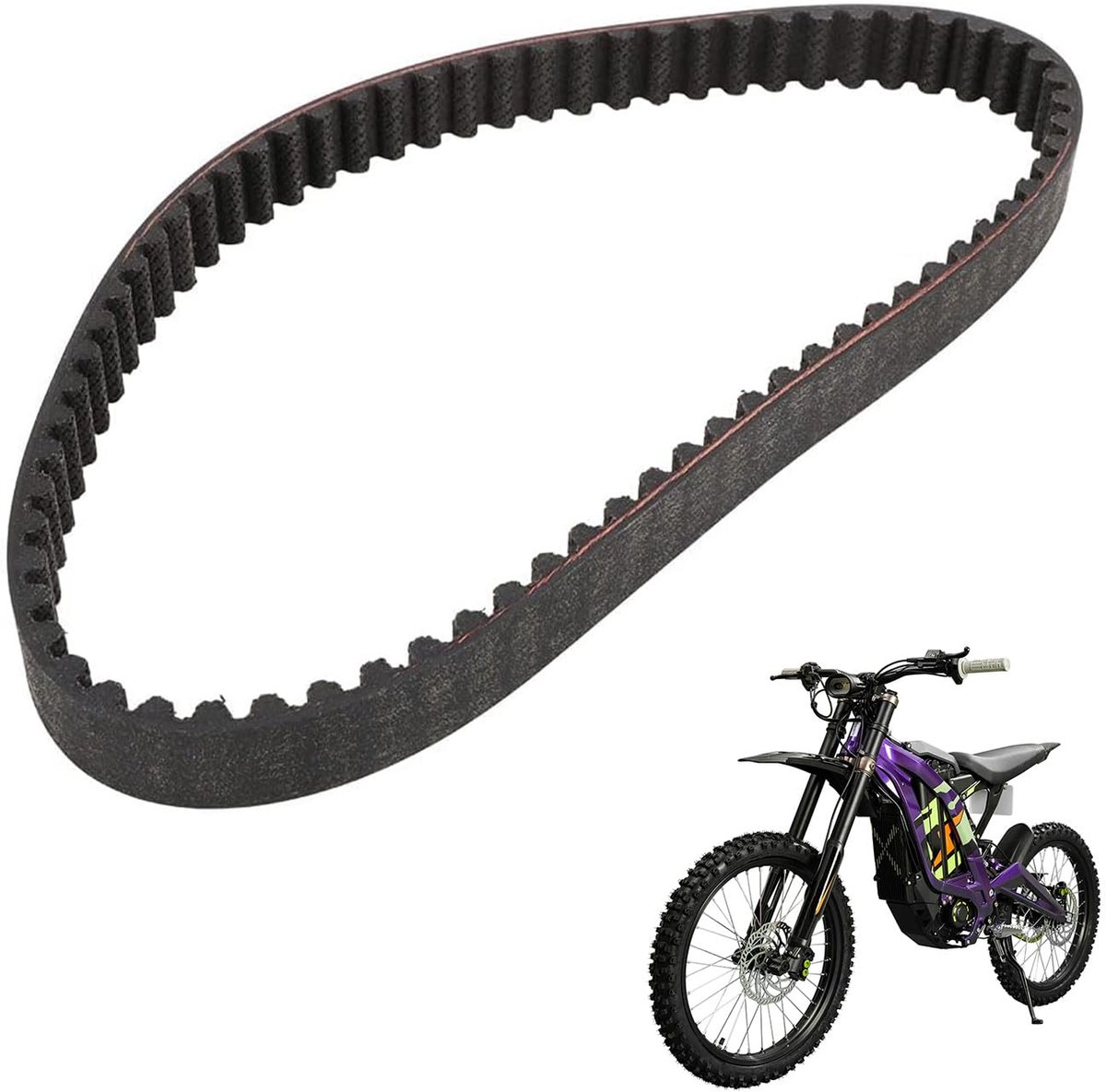Motorfiets aandrijfsnaar 560-8M - hoogwaardig rubber - hoge duurzaamheid - voor Sur-Ron e-bike - ShopVlot