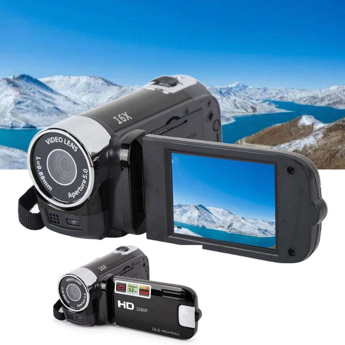 CRLYN® Vlog Camera voor Beginners - Videocamera voor Kinderen - Handycam