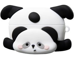 Cute Cartoon 3D Panda Design Earbuds Case for Airpods pro 3 (2025), Kawaii Silicone Headphone Protective Case for Air pod pro 3rd Generation with Hook(A)