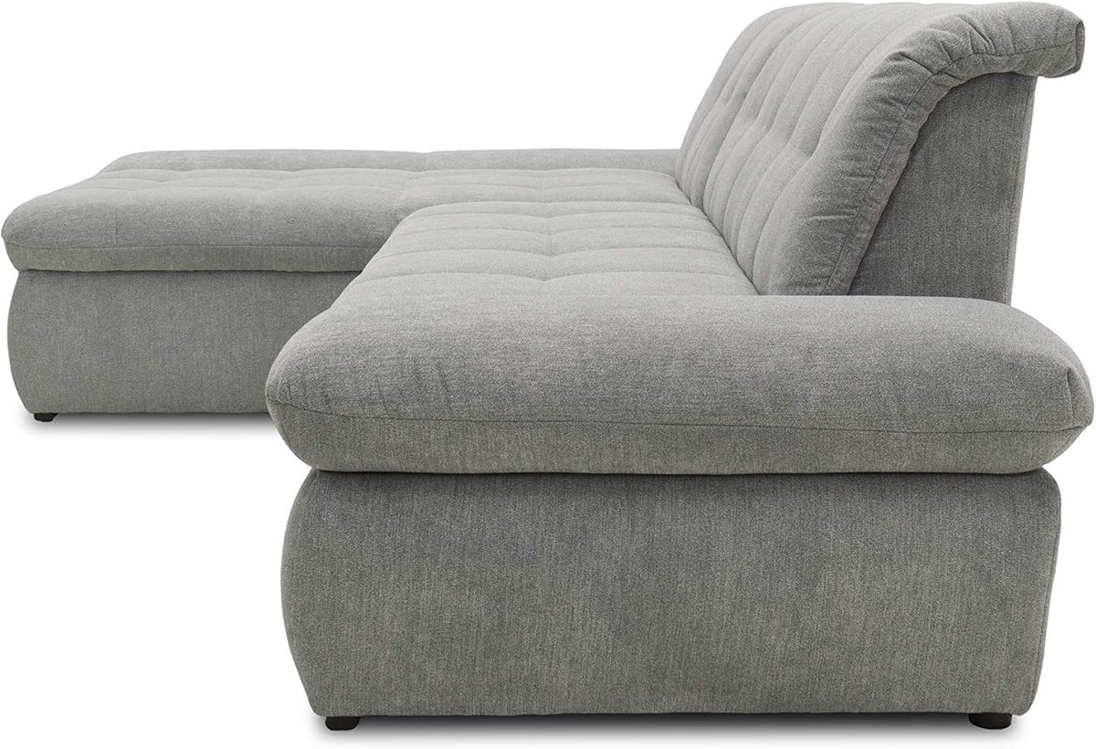Hoekbank met slaapfunctie 300 x 172 cm - lichtgrijs - L-vorm - multifunctioneel - ShopVlot