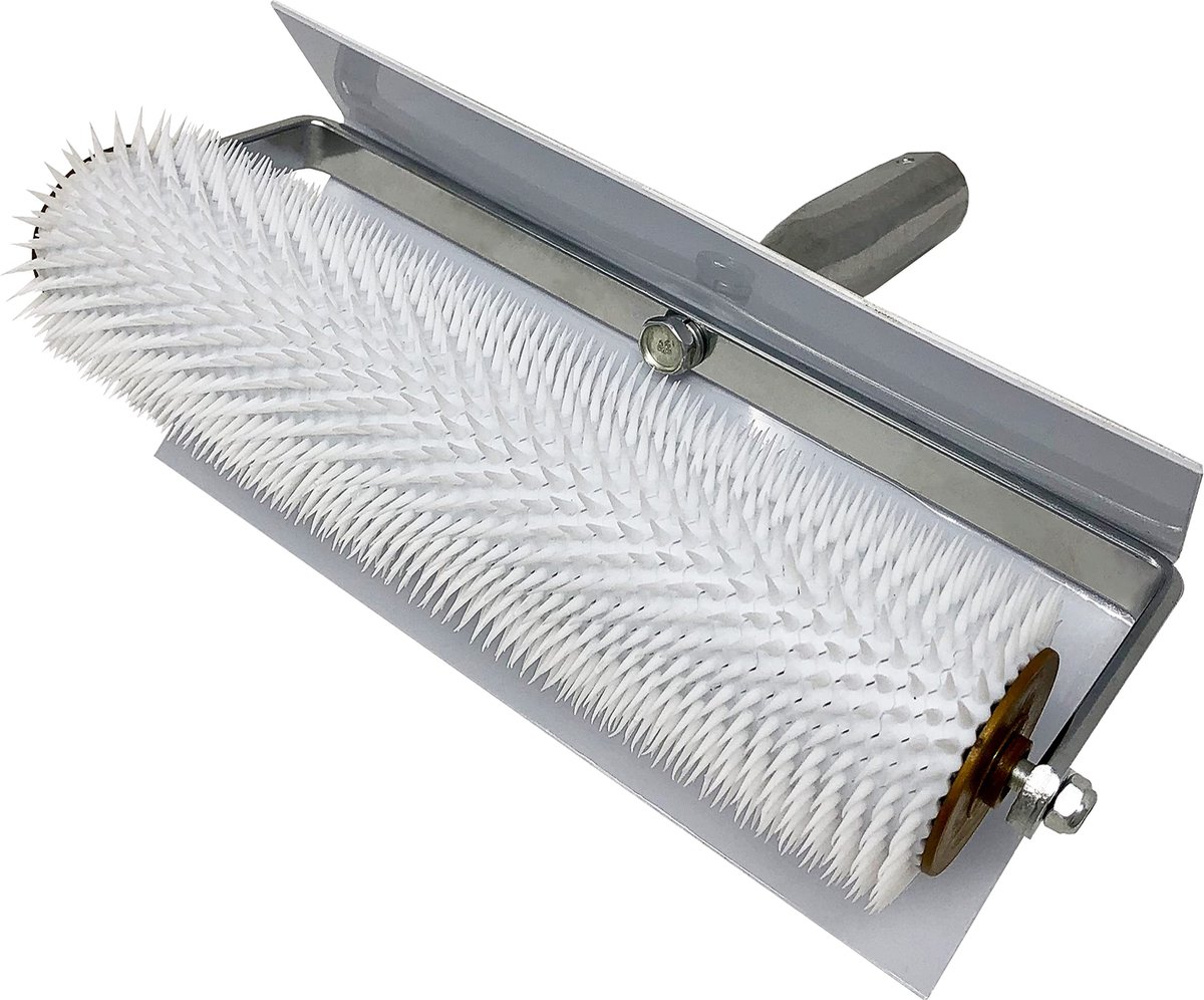 Ontluchtingsroller 25 cm - Prikroller met spatbescherming - Professionele kwaliteit - Ideaal voor vloercoating - ShopVlot