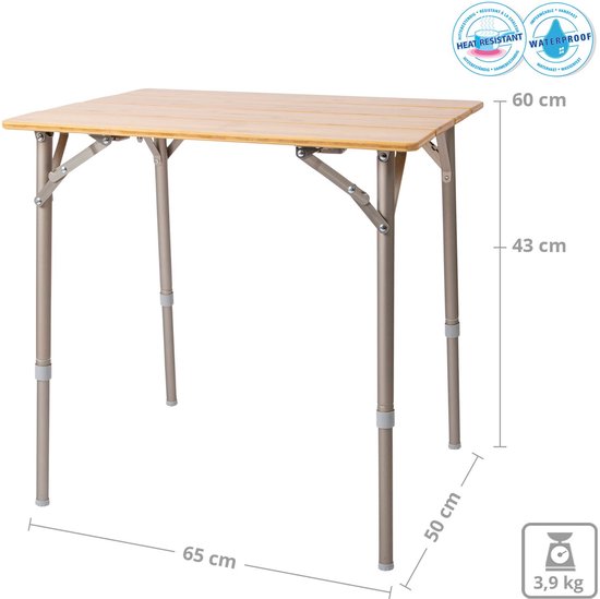 Bo-Camp - Urban Outdoor - Tafel - Morris - 65x50 cm van Bo-Camp — afbeelding 4