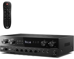 Audio Versterker - Hifi Receiver - Thuis Muziek Luisteren - 1000W Max Vermogen - 35x25x10 cm - Zwart