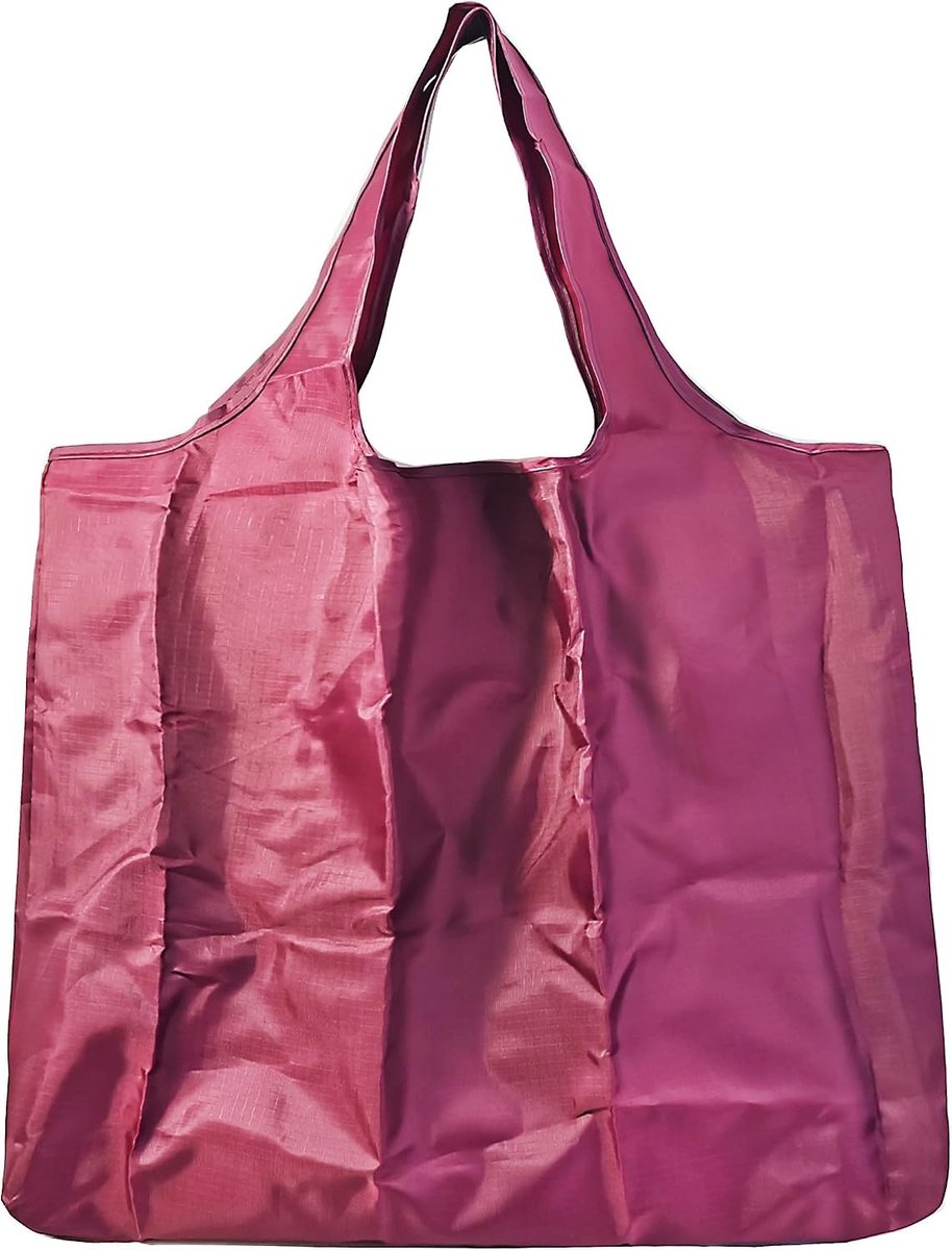 Grote Vouwbare Tas 43 x 66 cm, Herbruikbare Winkeltas, Lichtgewicht Handtas, Sneldrogend en Scheurvast voor Winkelen, Reizen en Uitjes