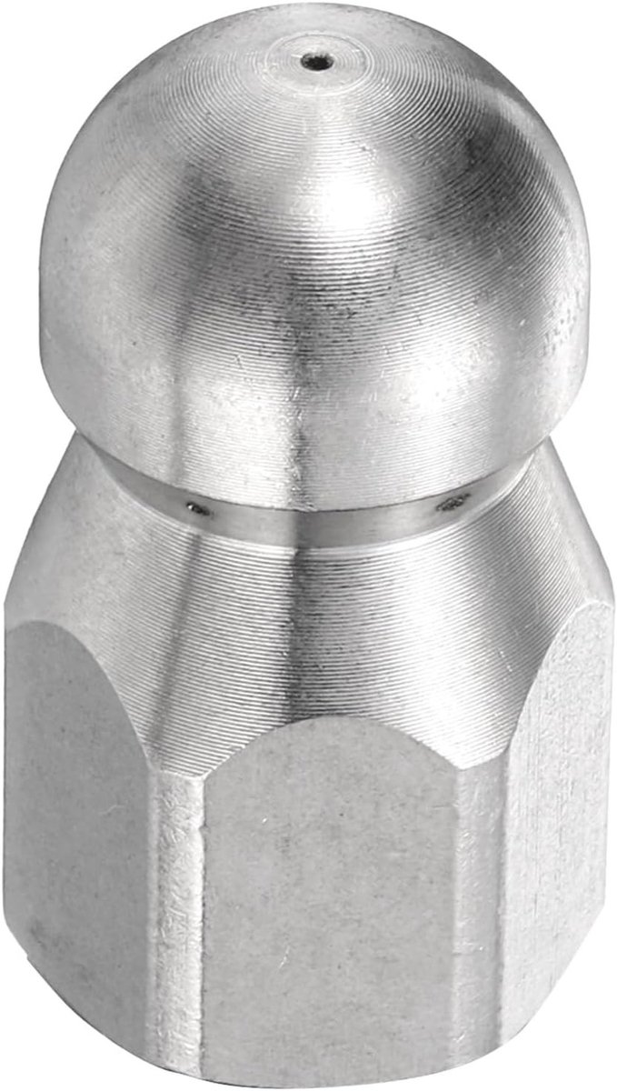 Drukreiniger Spuitmonden 1/4 Inch NPT Bore 5000 PSI RVS Afvoerblazer met Verstelbare Knop en Slang voor Effectieve Reiniging