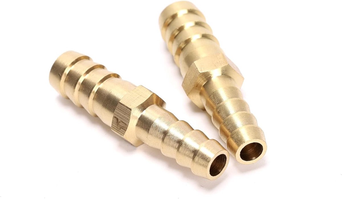 2 stuks messing slangverbindingen voor 1/4 inch naar 5/16 inch slangen - duurzame koppelingen voor water en luchtgebruik
