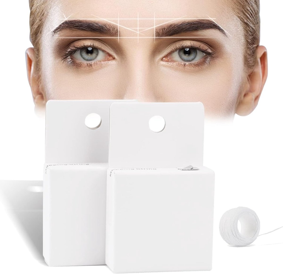 2 Stuks Microblading Draad voor Brow Mapping - Voor Semi-Permanente Wenkbrauw Tattoos en Precisie Tekenwerk