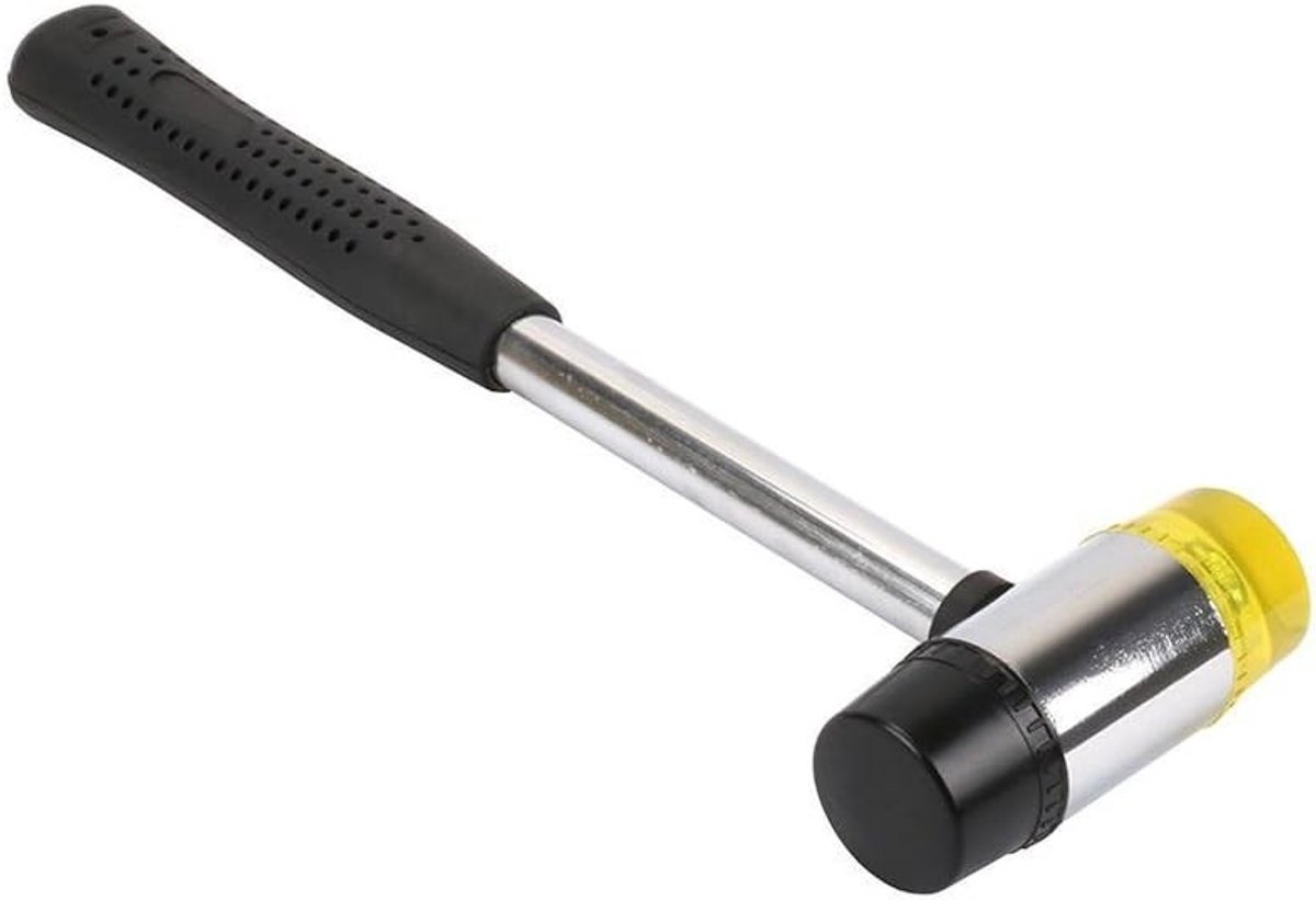 Dubbele Kop Rubber Hamer van 9 Inch voor Sieradenmaken, Glazen Ramen en Vloerinstallatie - Perfect voor Reparaties en Klussen