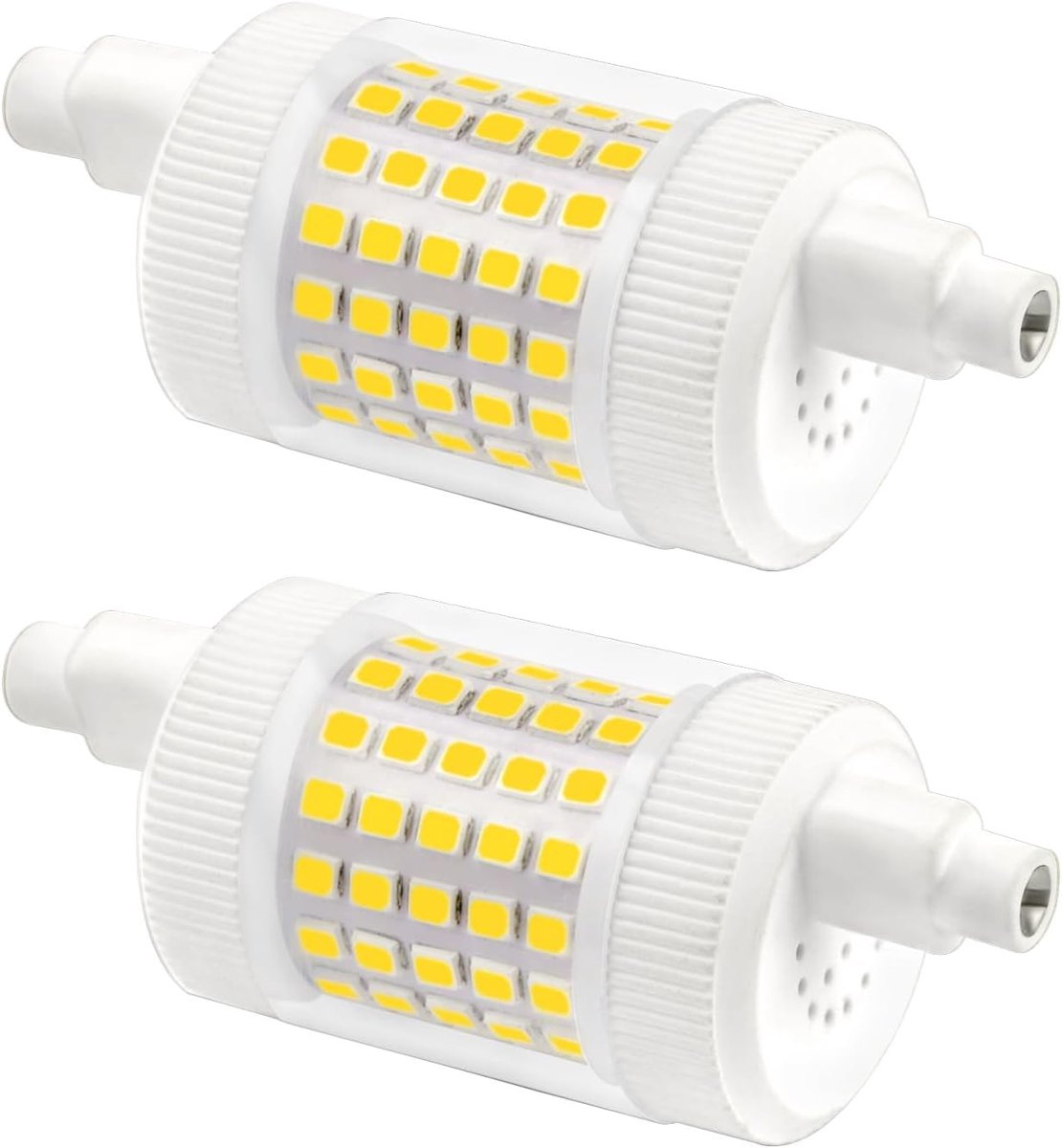Dimbare 15W R7S LED Lamp 78mm Koud Wit 6000K, 1500LM Vervanging voor Halogeenlampen, Set van 2 voor Plafondverlichting