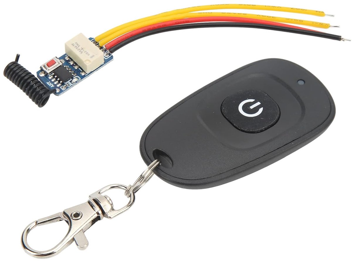 Relay Remote Control Switch, Mini Relay Remote Control Switch DC3.5V‑12V with Delay Transmitter Receiver 433.92Mhz - ShopVlot