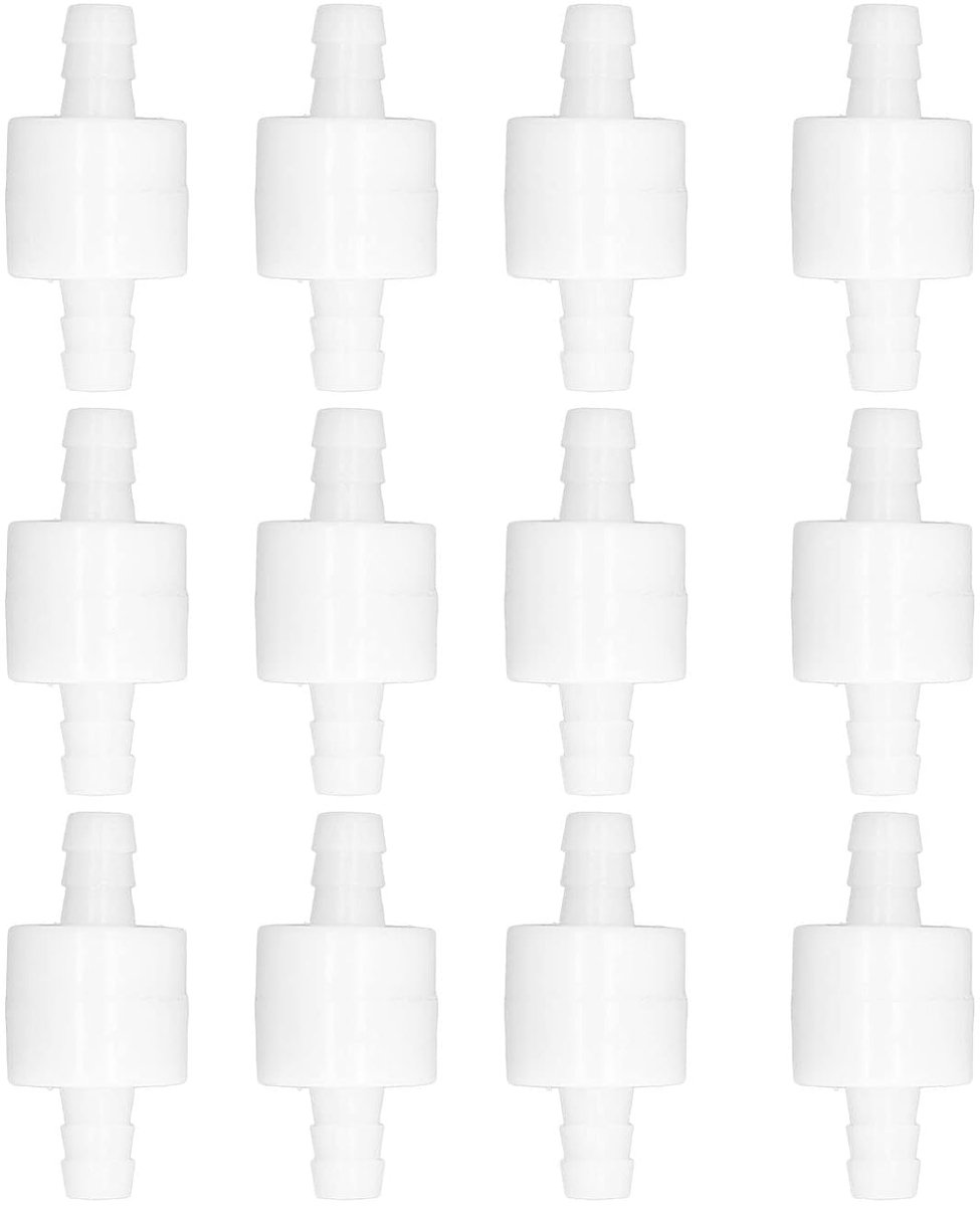 Waterstop Check Valve, 12 Pieces One-Way Check Valve PE Spring Water Stop with Pressure Ozone and Oil Resistant Check - ShopVlot