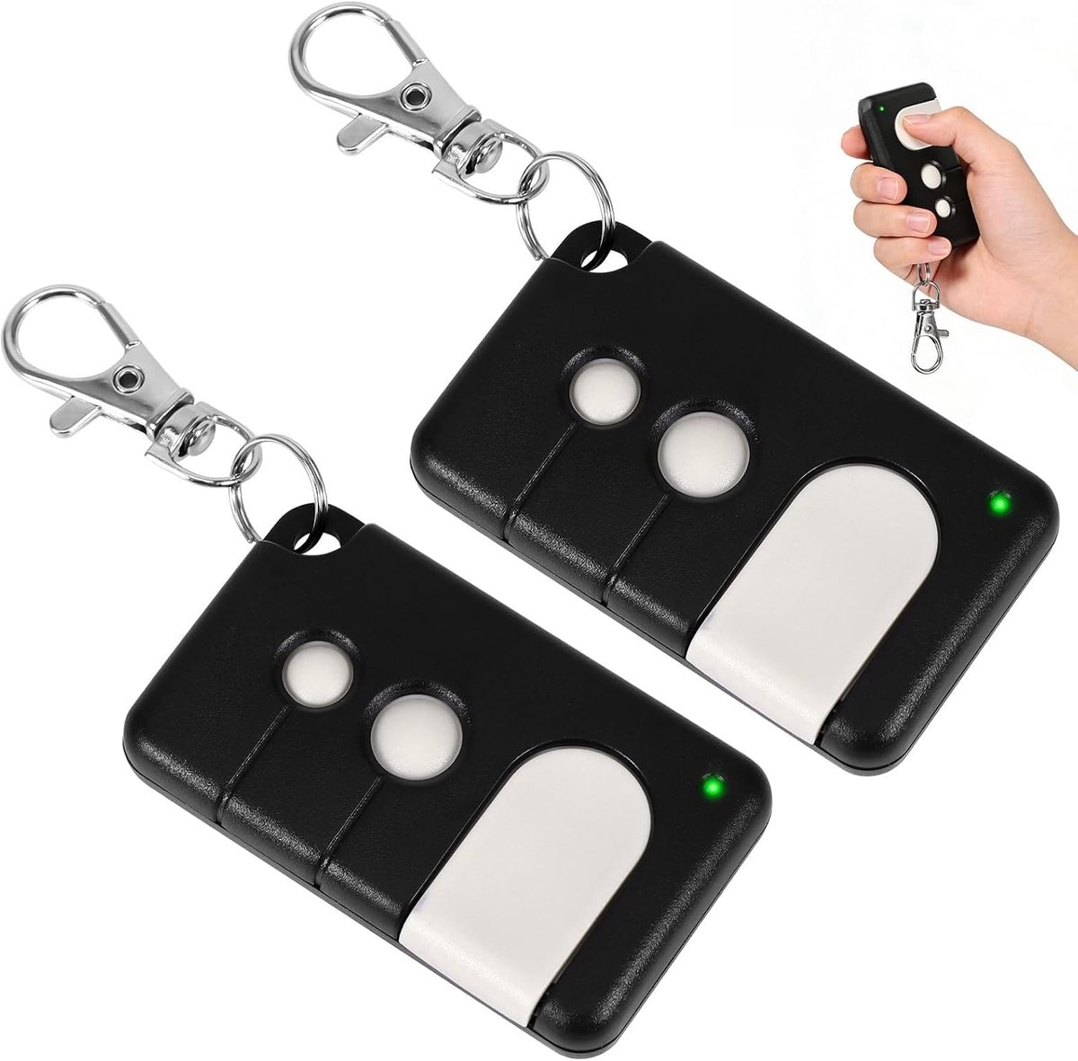 Garage deur afstandsbediening set van 2 - met sleutelhanger - compatibel met Chamberlain modellen - ShopVlot