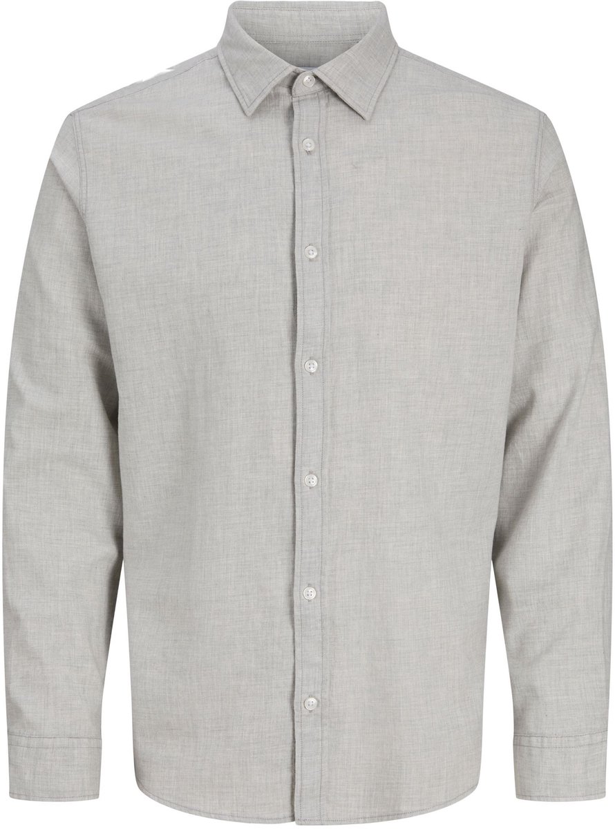 Jack&jones Jjefied Meange Shirt S Sn .grey Meange | Grijs | Maat: L