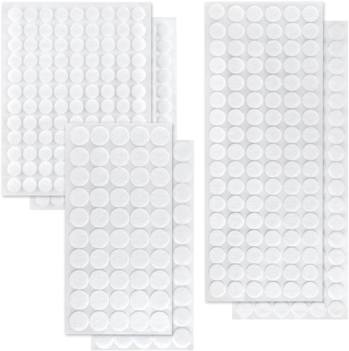 Zelfklevende Dots 418 Stuks 10/15/20mm Dubbelzijdige Plak Dots voor DIY Creaties, Thuis, School en Kantoor (Wit)