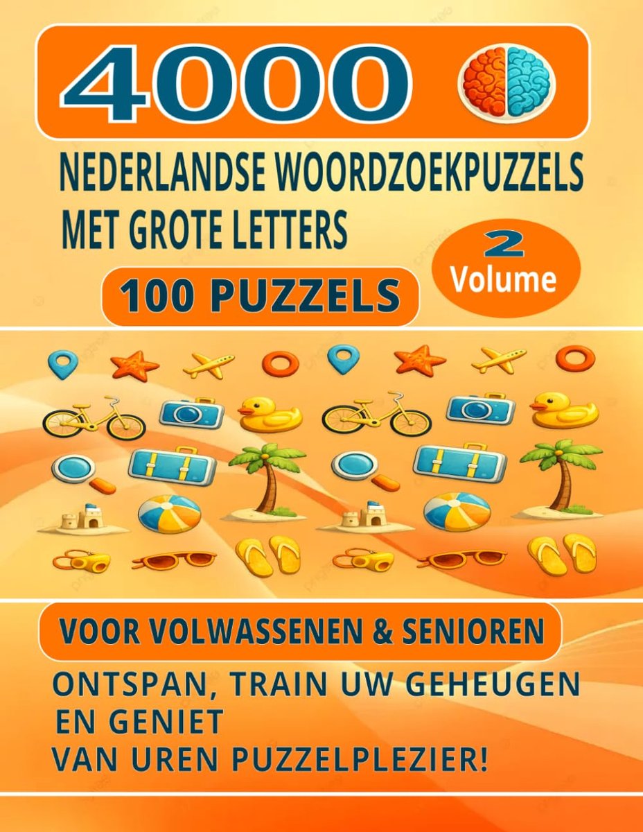 Woordzoekpuzzels grote letters - 100 puzzels voor volwassenen en senioren - ontspannen en geheugen trainen - ShopVlot
