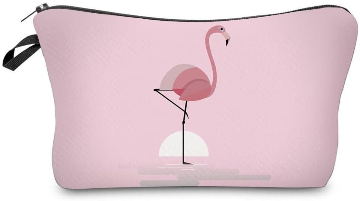 Waterdichte Reistas voor Cosmetica met Flamingo Design - Handige en Draagbare Make-up Tas voor Vrouwen, Meisjes en Kinderen, Ideaal voor Vakanties en Dagelijkse Gebruik