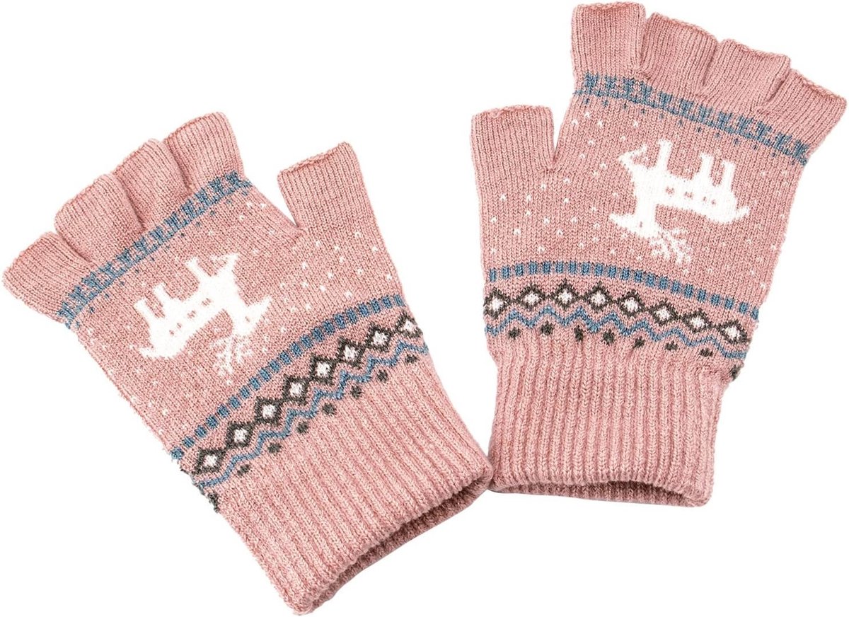 Warme Unisex Winter Half Finger Handschoenen voor Touchscreen, Rekbare Gebreide Typen Handschoenen, Perfect voor Koud Weer en Activiteiten