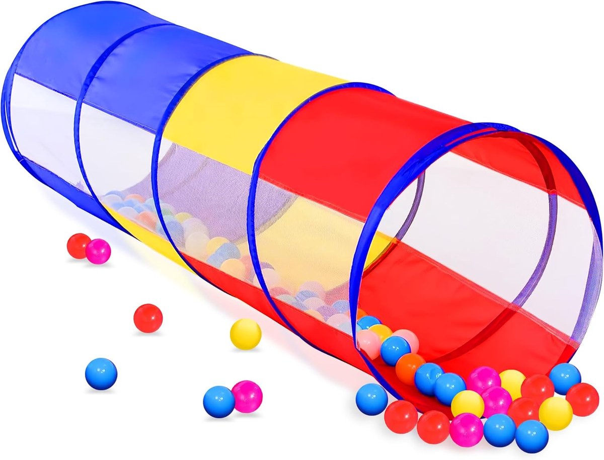 SnelShoppen - Creatieve Speeltunnel voor Kinderen van 1-3 Jaar, Veelzijdige Kruiptunnel voor Huisdieren, Indoor en Outdoor Gebruik, Veilig en Comforta