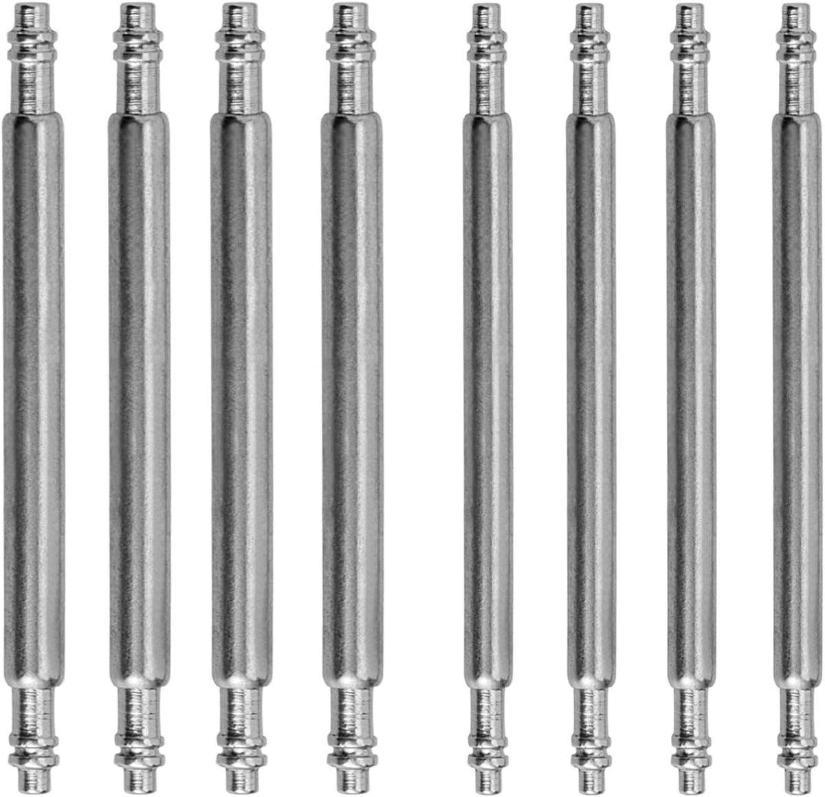 8 Stuks Veerstaven voor Horlogebanden - Roestvrijstalen Horlogepennen, 1,5 mm en 1,8 mm Diameter, Ideaal voor Horloge Reparatie en Vervanging