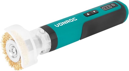 Elektrische onkruidborstel - Onkruidverwijderaar - Terras reinigen - Draadloos en lichtgewicht - 4V batterij - Zwart — afbeelding 4