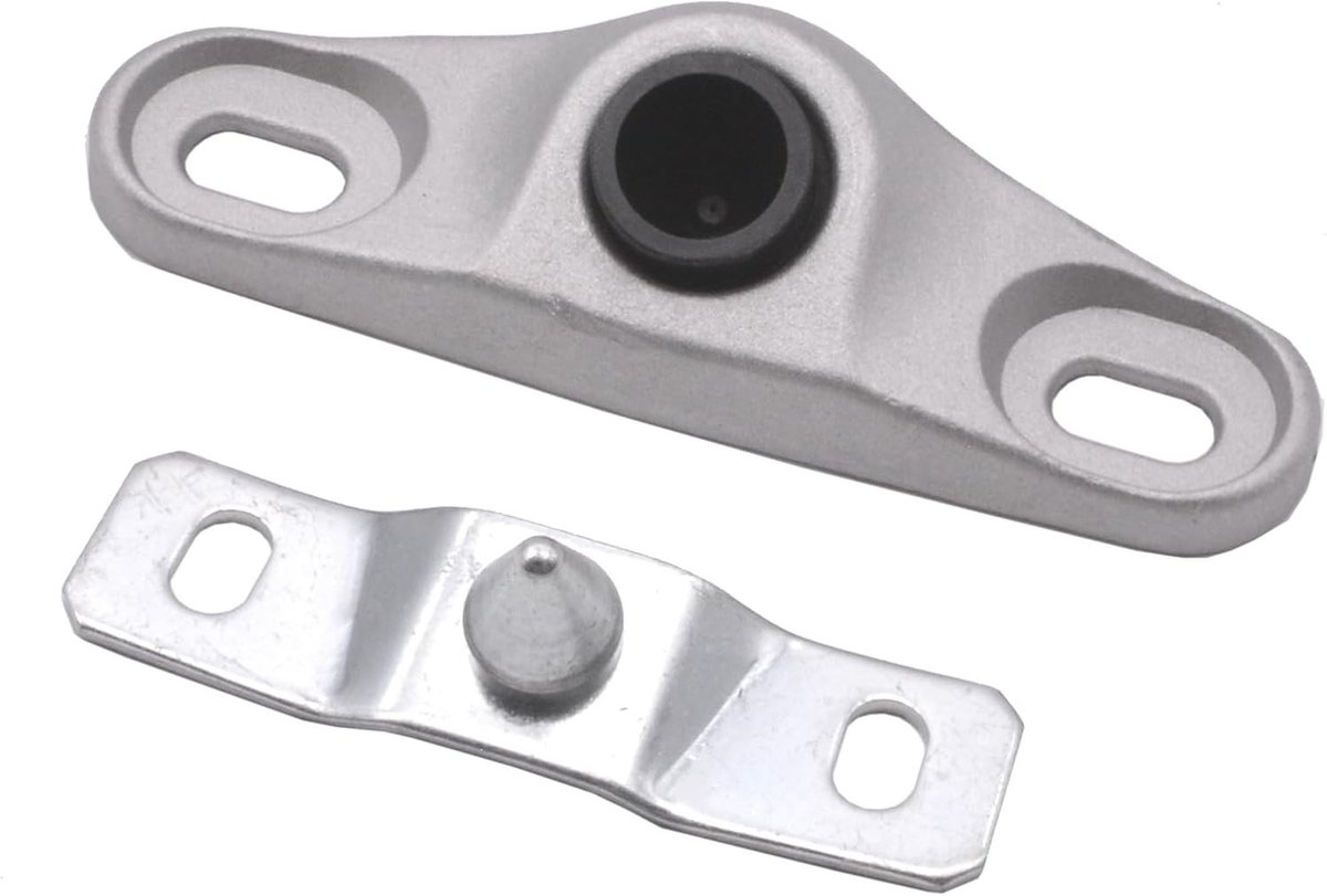 Set van Boven- en Onder Sliding Deur Locator Gids Pin Sluitplaat voor Citroen Jumper, Fiat Ducato en Peugeot Boxer - Geschikt voor 1358687080 en 1313566080, Duurzaam en Betrouwbaar Onderdeel