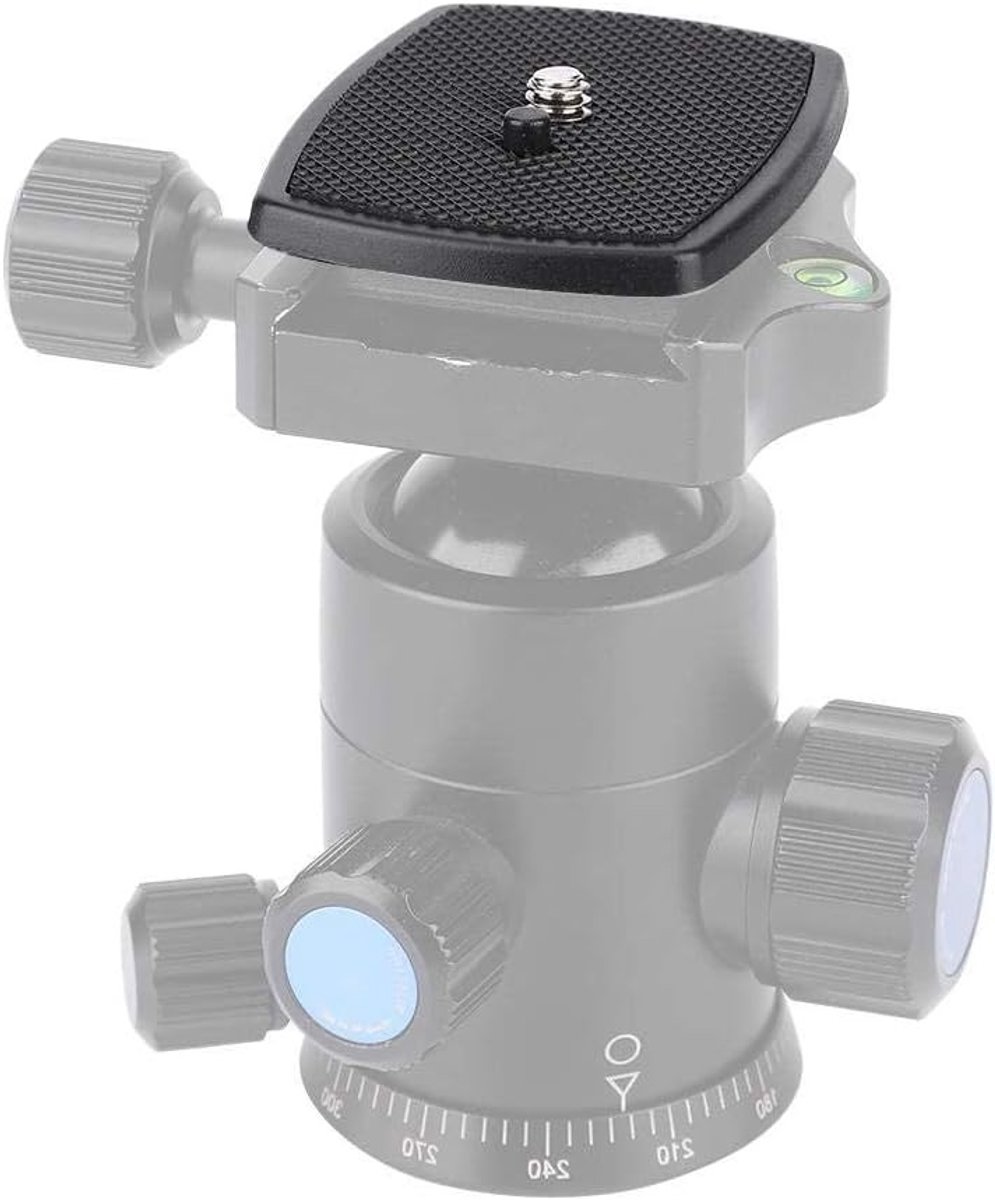Professionele Quick Release Plate voor Camera's - Mini Portable ABS Plastic Mount Board met 1/4 Schroef, Geschikt voor VCT668 en ST6 (35 x 35 mm)