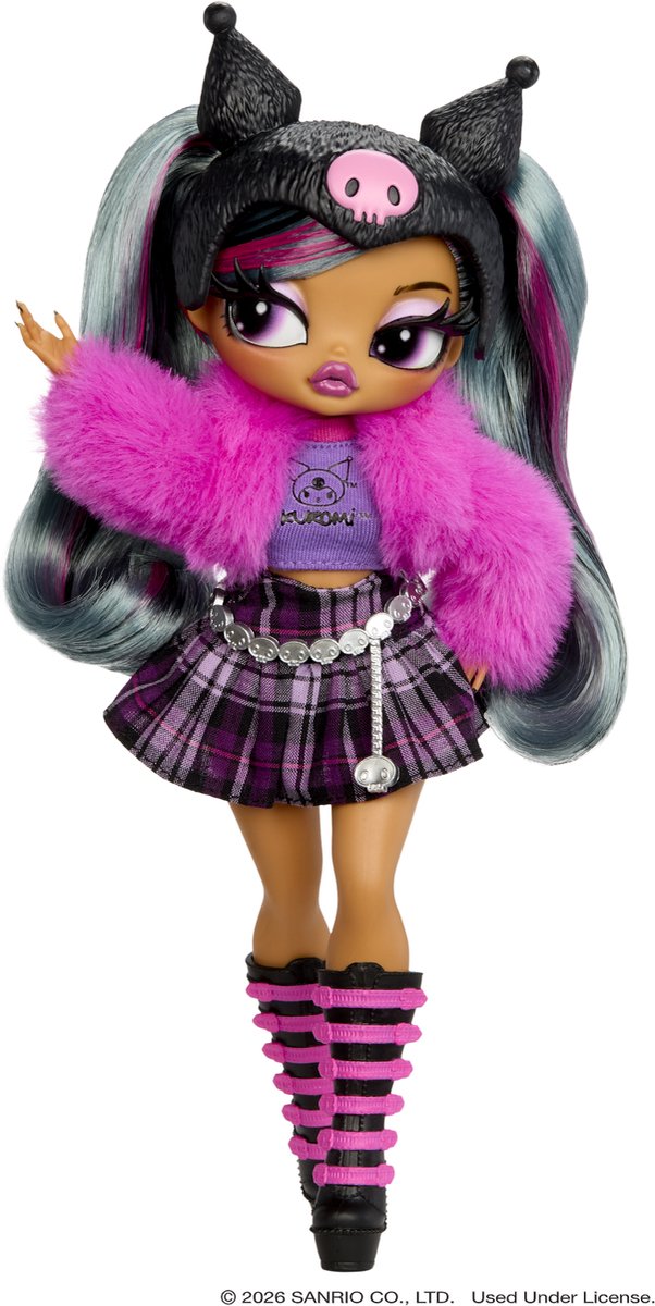 L.O.L. Surprise! O.M.G.™ Loves Hello Kitty® and Friends – Kuromi™ – modepop geïnspireerd op een Hello Kitty® and Friends-personage - spelen en tentoonstellen! — afbeelding 2
