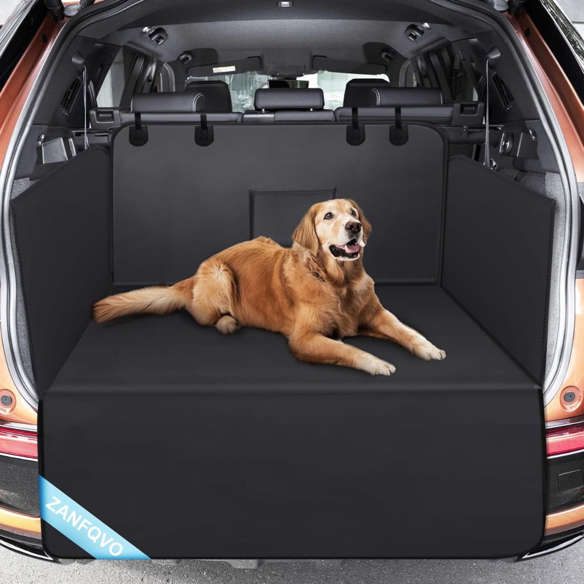 QORA® Kofferbak Beschermhoes Hond - Hondendeken Auto - Kofferbak Bescherming - Zwart - 30cm x 22cm x 7cm