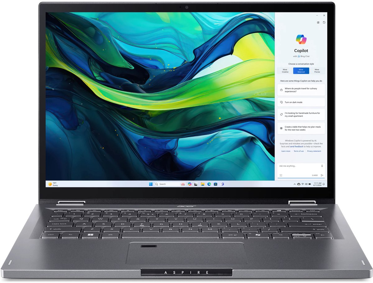 AcerAspire Spin 14 ASP14-52MTN-58D9 -14 inch 2-in-1 laptop