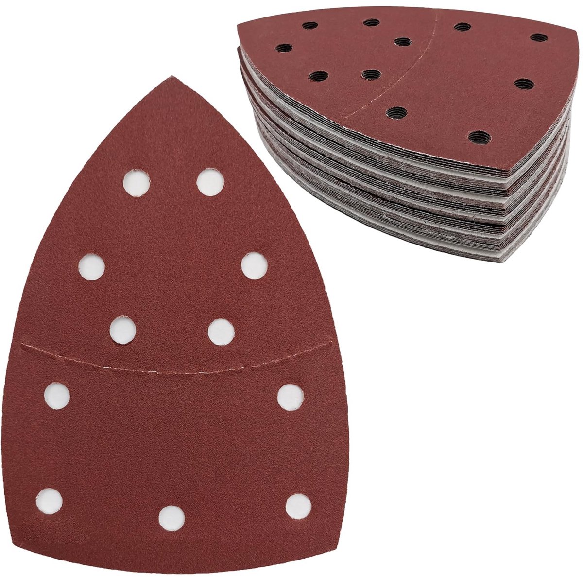 Dailygoods - Driehoekige Schuurmachine Schuurpapier 11-gaats - Korrelgrootte 240 - 50 Stuks