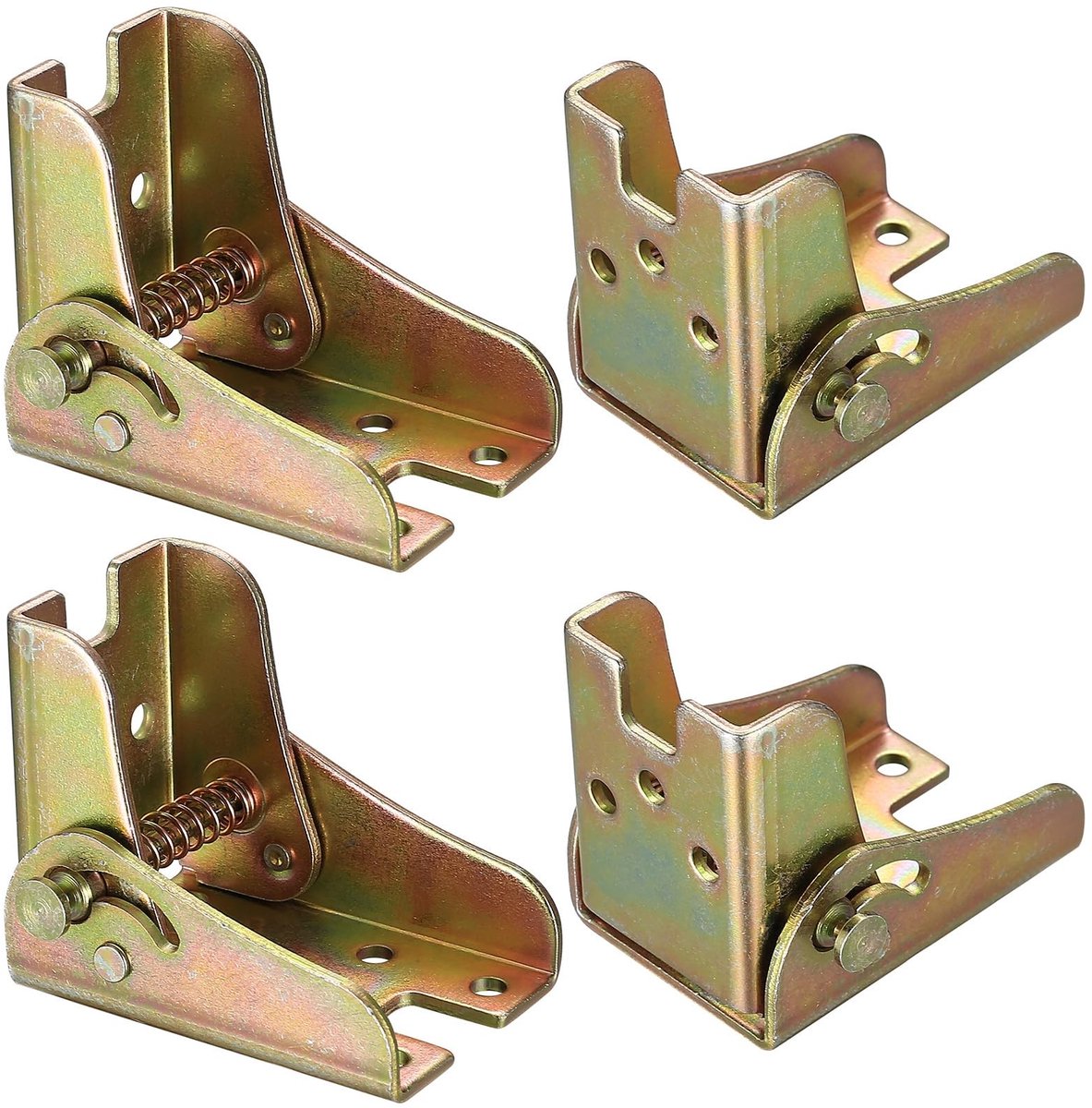Dailygoods - 4 Stuks Opvouwbare Scharnieren voor Tafelpoten en Werkbank