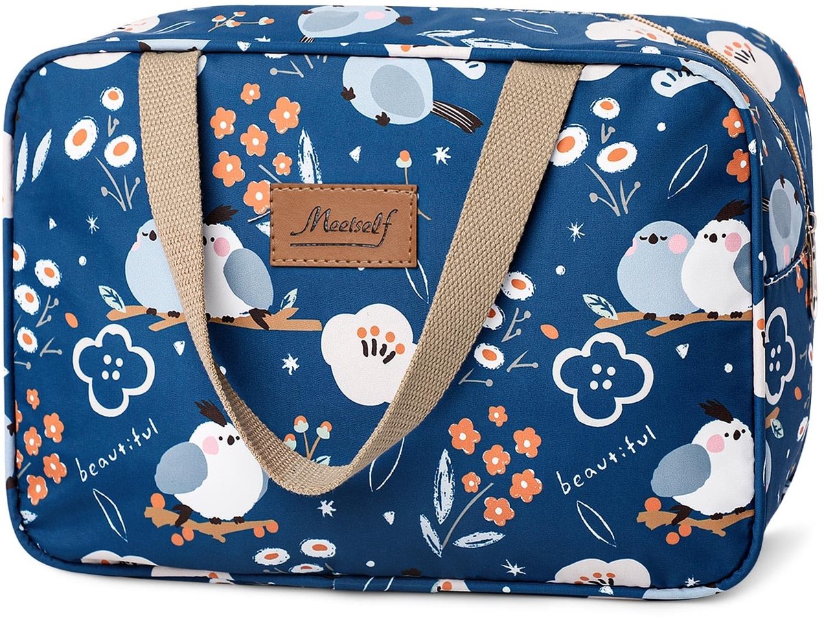 Dailygoods - Draagbare Make-up Tas met Grote Capaciteit - Organizer voor Toiletartikelen en Reisaccessoires