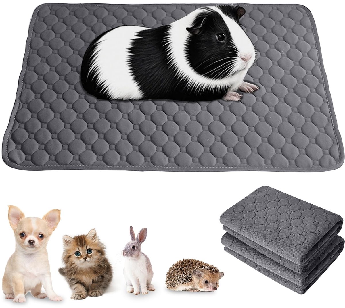 Dailygoods - 2 stuks Kooimatten voor Puppy’s, Wasbaar en Herbruikbaar