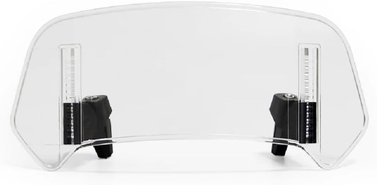 Motorfiets Windscherm - Wind Deflector - Verbeterde Rijeigenschappen - Verstelbaar Ontwerp - 280mm x 120mm - Transparant