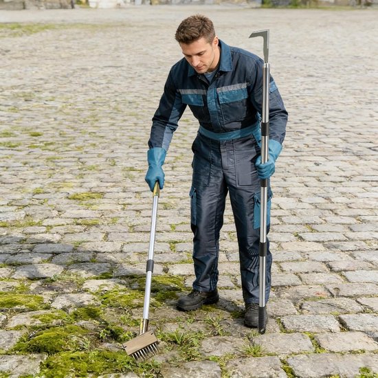 Grasverwijderaar Voegen - Onkruidborstel Tuin - Terras Oprit Reinigen - Verstelbare Lengte - 160 cm — afbeelding 3