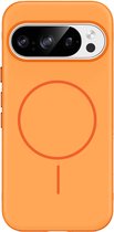 imoshion Hoesje - Geschikt voor Google Pixel 10 / 10 Pro / 11 / 11 Pro - Color Backcover met Thin Magnetische Ring - Oranje