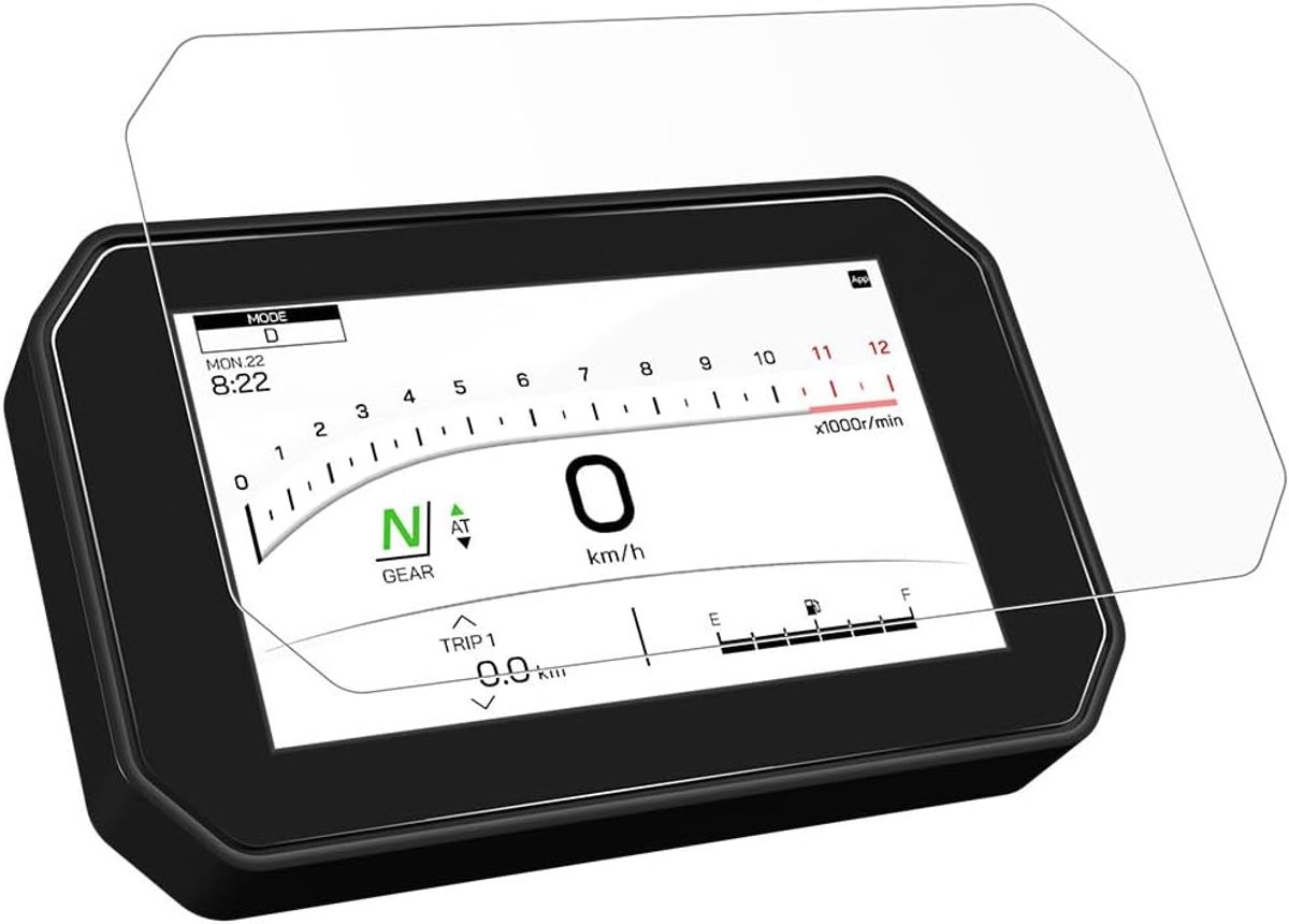 SnelShoppen - Dashboard Screen Protector Geschikt voor YAMAHA TRACER 9 GT (2025-) 2 * Anti-Glare, Premium Krasbestendig, Inclusief Accessoires