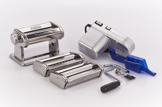 Elektrische Pastamaker - Deegroller - Verse Pasta Maken - 9 Dikte Instellingen - 5 Vormen - RVS — afbeelding 3