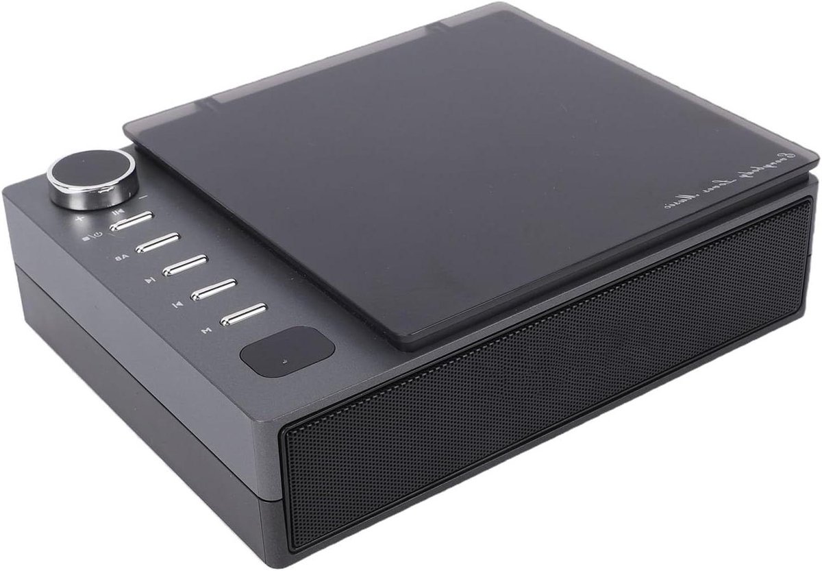 Draagbare Cd-speler - Muziekspeler Bluetooth - Muziek Luisteren - Ingebouwde FM-radio - 267 cm - Zwart