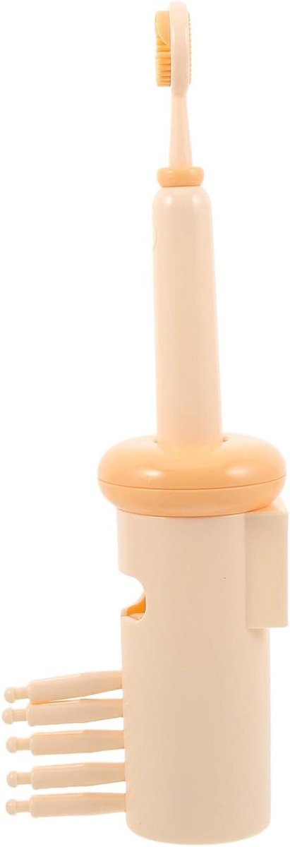 Zachte Tongschraper - Orale Reiniger - Frisse Adem - Dubbelzijdig Siliconen - 155 cm - Beige