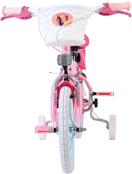 Magic Royals Kinderfiets - Meisjes - 14 inch - Roze - Twee handremmen — afbeelding 3