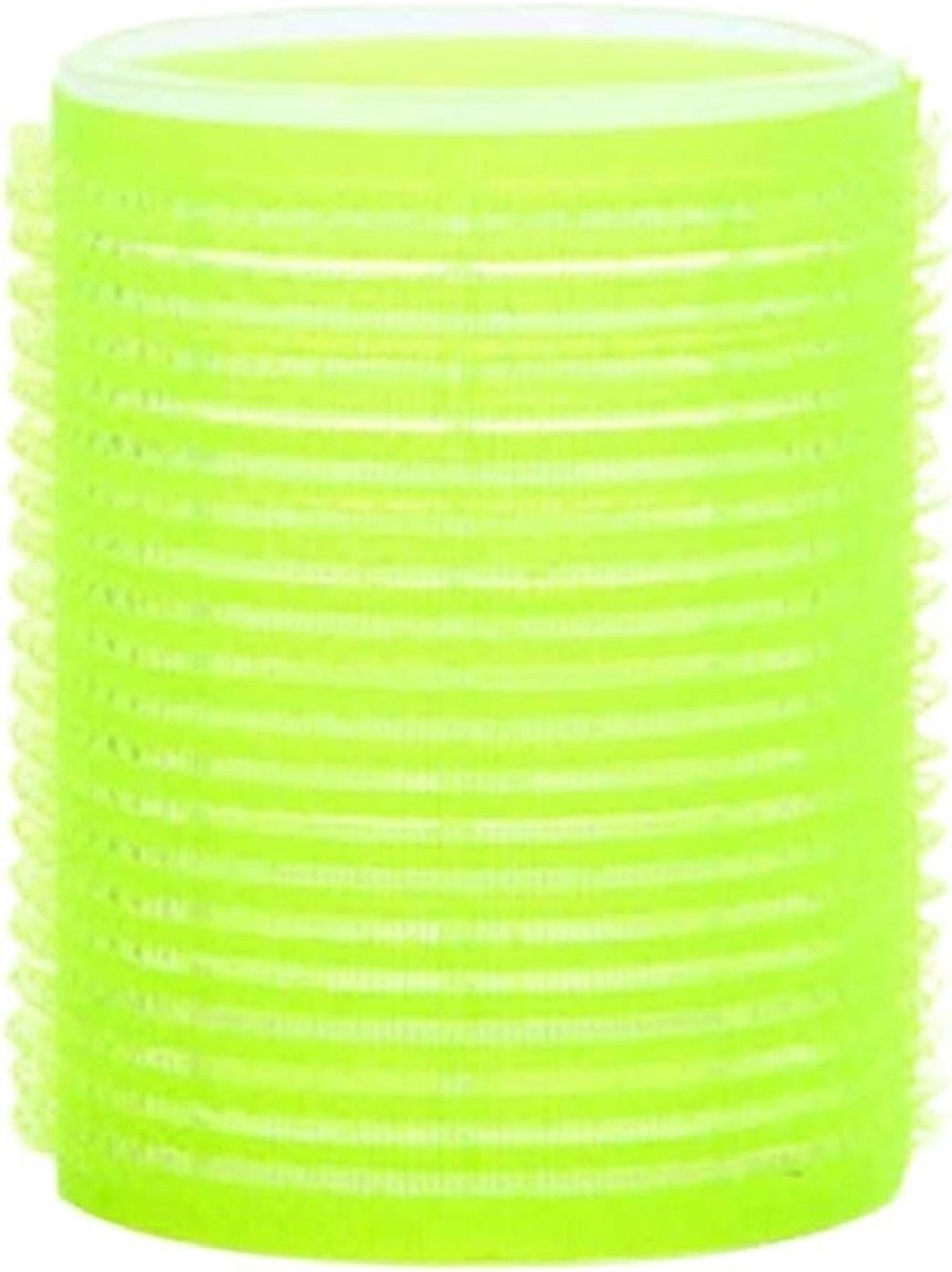 Haarrollers - Krulspelden Zelfgrippend - Hittevrij Krullen - Met Clips - 2.0 cm - Geel